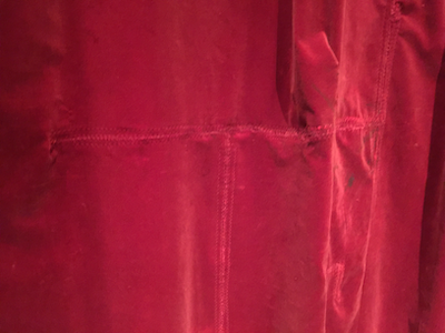 Cortina o telón después de la reparación